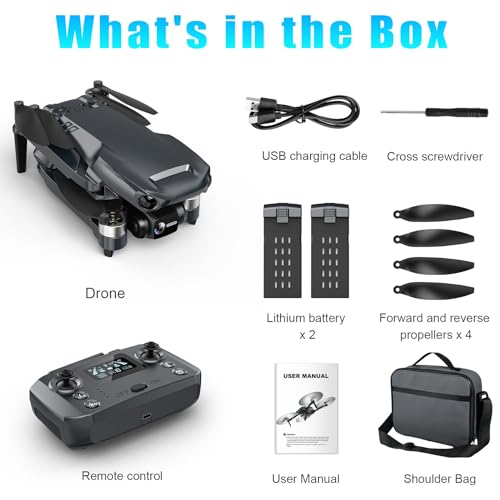 4K Camera RC Quadcopter: Long Range, GPS Auto Return
