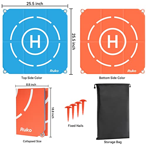 Ruko Large Waterproof Drone Landing Pad - 25.5