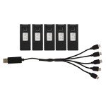 5-Pack 3.7V 1800mAh Li-Ion Drone Batteries