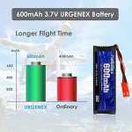 URGENEX 600mAh Lipo Battery with Charger for RC Drones