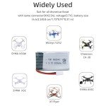 Tosiicop 650mAh Drone Lipo Battery Pack - 2 Batteries