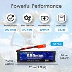 URGENEX 600mAh Lipo Battery with Charger for RC Drones