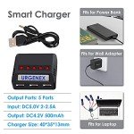 URGENEX 600mAh Lipo Battery with Charger for RC Drones