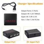 VICMILE 450mAh Lipo Battery with 5-in-1 Charger