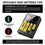 Smart 4-Slot Charger for 18650 Li-ion Batteries