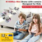K100Max Mini Drone with Camera for Kids