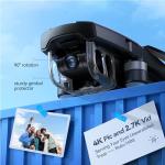 Ruko GPS Drone: 4K Camera, 3 Batteries, Foldable