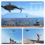 Ruko GPS Drone: 4K Camera, 3 Batteries, Foldable