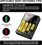 Smart 4-Slot Charger for 18650 Li-ion Batteries