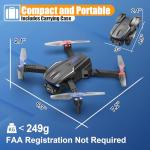 1080P Foldable Drone with Gesture Control and Case