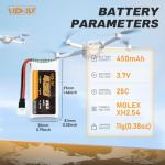 VICMILE 450mAh Lipo Battery with 5-in-1 Charger