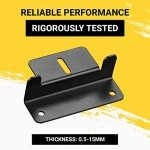Lightweight Black Solar Panel Z Bracket Mount Set