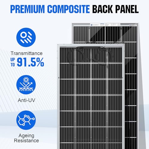 ECO-WORTHY 200W Bifacial Monocrystalline Solar Panels