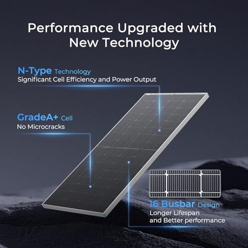 Renogy 250W Bifacial Solar Panel for Off-Grid Use