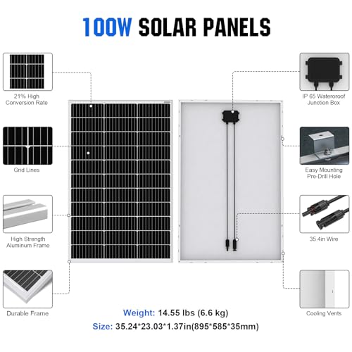 ECO-WORTHY 400W Monocrystalline Solar Panel Kit