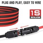 ECO-WORTHY 20FT Solar Panel Connector Extension Cables