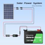 30FT Solar Panel Extension Cable with Connectors