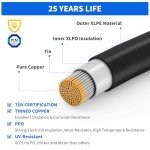 20FT Solar Panel Extension Cable with Connectors