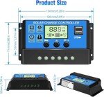 30A Solar Charge Controller with Adjustable LCD Display