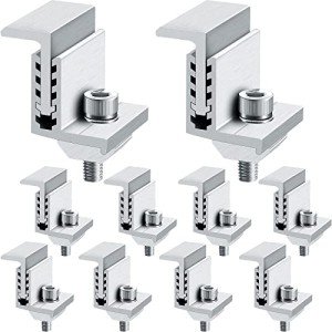 Zhengmy Solar Panel End Clamp Kit (10 Pack)