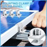 Zhengmy Solar Panel End Clamp Kit (10 Pack)