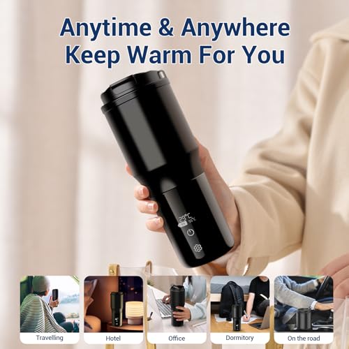 EAST MOUNT Smart Heated Coffee Mug with LCD Display