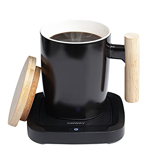 Self-Heating 14oz Coffee Warmer Mug Set