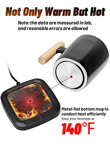 Self-Heating 14oz Coffee Warmer Mug Set