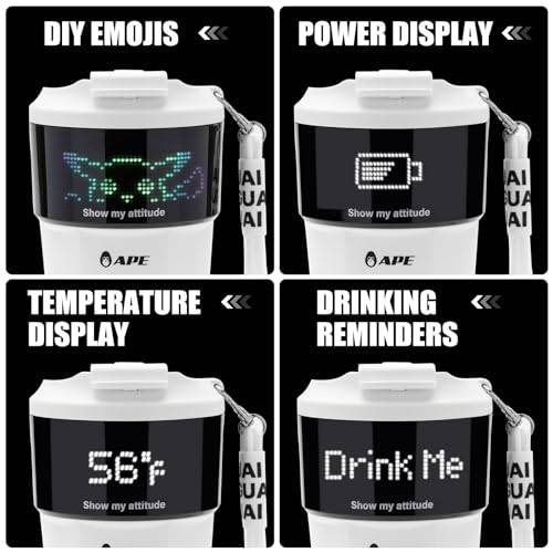 Smart Pixel Coffee Cup with LED Display