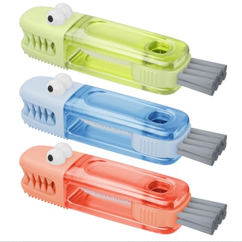 Multifunctional Silicone Cup Lid Cleaning Brush Set