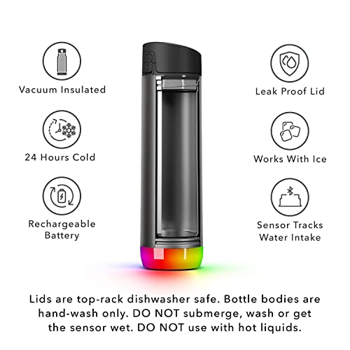 Hidrate Spark PRO Smart Water Bottle 21oz Black
