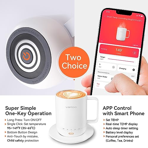 Smart Heated Coffee Mug with Temperature Control