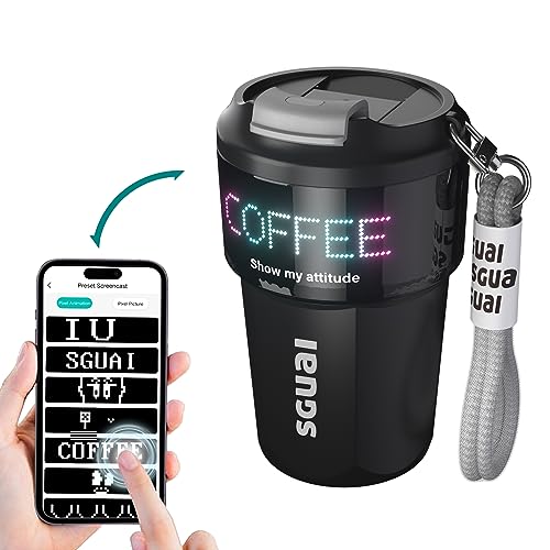 Smart Insulated Coffee Mug with LED Display
