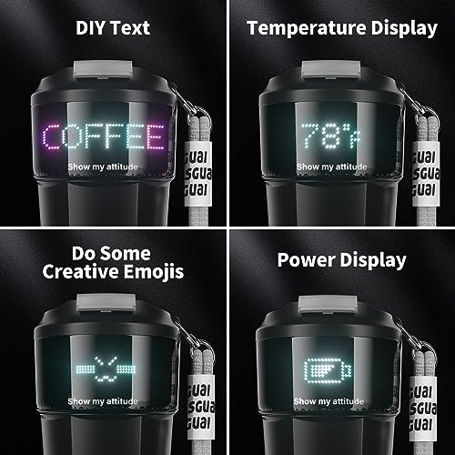 Smart Insulated Coffee Mug with LED Display