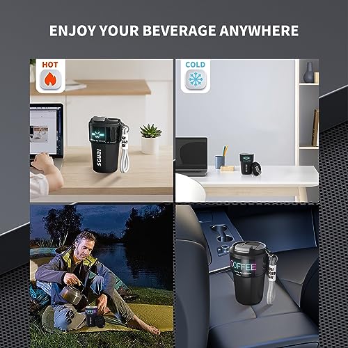 Smart Insulated Coffee Mug with LED Display