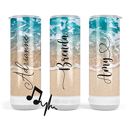 Smart Heated Tumbler with Bluetooth Speaker