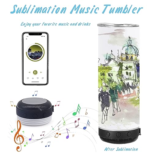 Bluetooth Speaker Insulated Tumbler Cup - 20oz