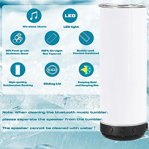 Bluetooth Speaker Insulated Tumbler Cup - 20oz