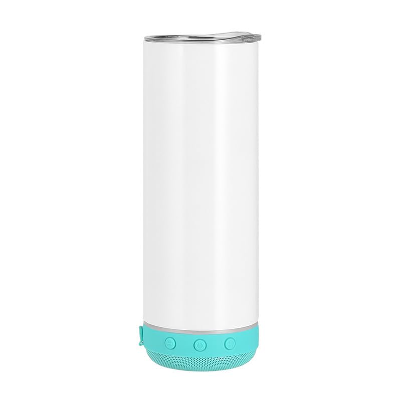 Decowo 20OZ Bluetooth Speaker Music Tumbler (Cyan)