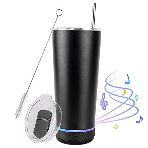 Smart Heated Speaker Tumbler with LED Light