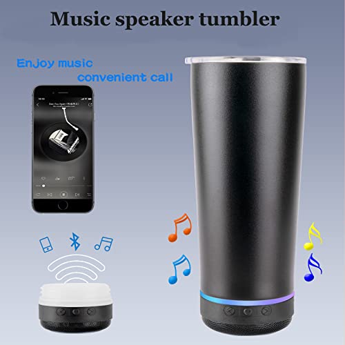 Smart Heated Speaker Tumbler with LED Light