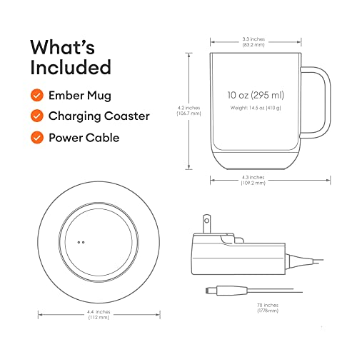 Ember Smart Mug 2, 10 Oz, Rose Gold