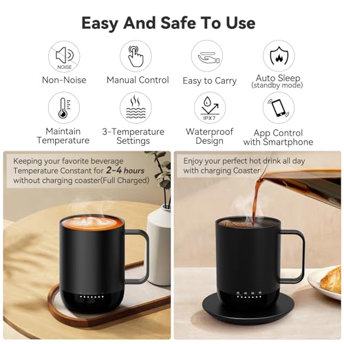 Smart Heated Mug with App-Controlled Temperature