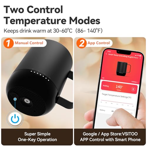 Smart Heated Mug with App-Controlled Temperature