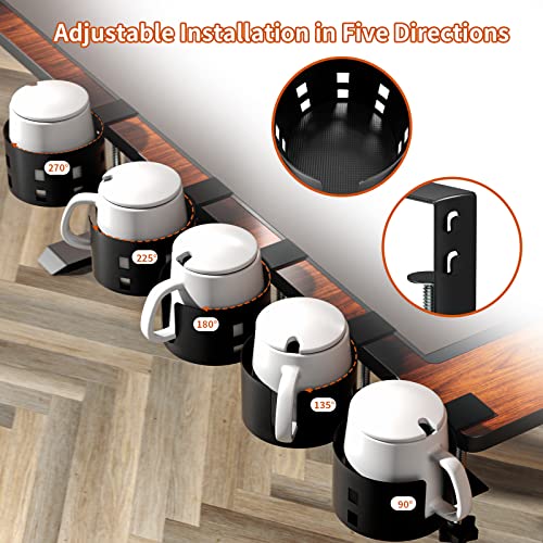 Adjustable Anti-Spill Desk Cup Holder Clamp