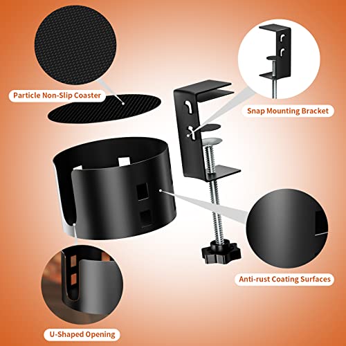 Adjustable Anti-Spill Desk Cup Holder Clamp