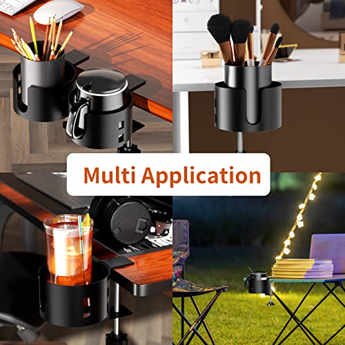 Adjustable Anti-Spill Desk Cup Holder Clamp