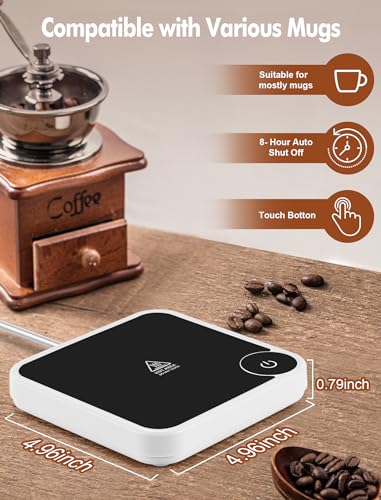 Smart Electric Coffee Mug Warmer with Auto Shut Off