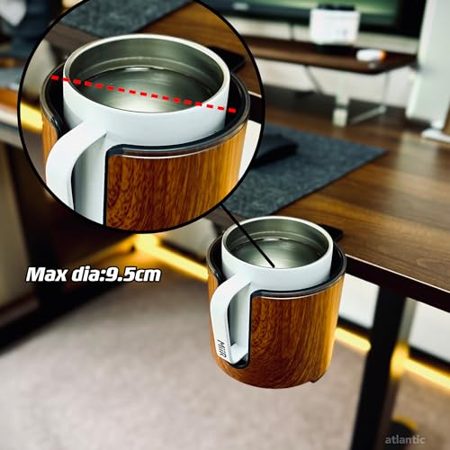 Cowinational Luxury Wooden 2-in-1 Heated Cup Holder