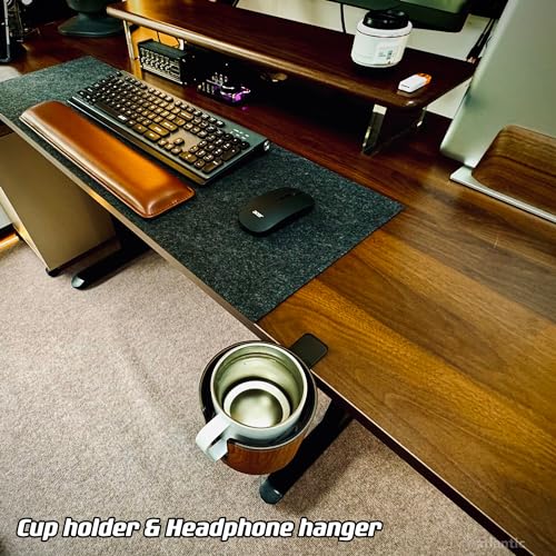 Cowinational Luxury Wooden 2-in-1 Heated Cup Holder